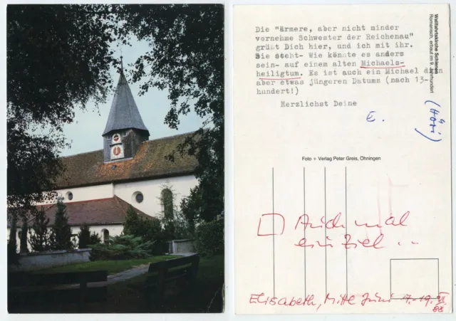 57058 - pilgrimage church rails - old postcard