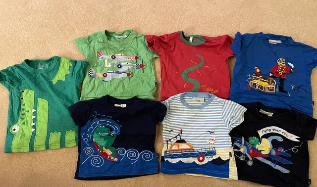7x Jojo Maman Bebe, Joules, Next - boys tshirt top bundle 12-18 Months