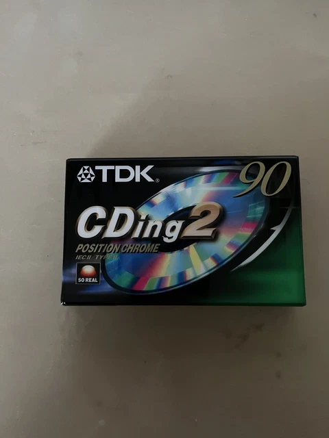 Lot De 3 Cassettes TDK Super CDing 90 - Chrome Type II - 1996 - Neuf
