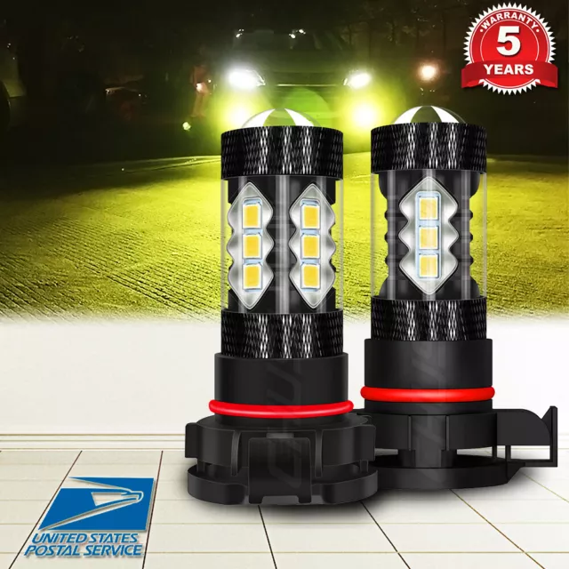 For DODGE Charger 2010 2011 2012 2013 2014 - 2X 3000K Yellow LED Fog Light Bulbs