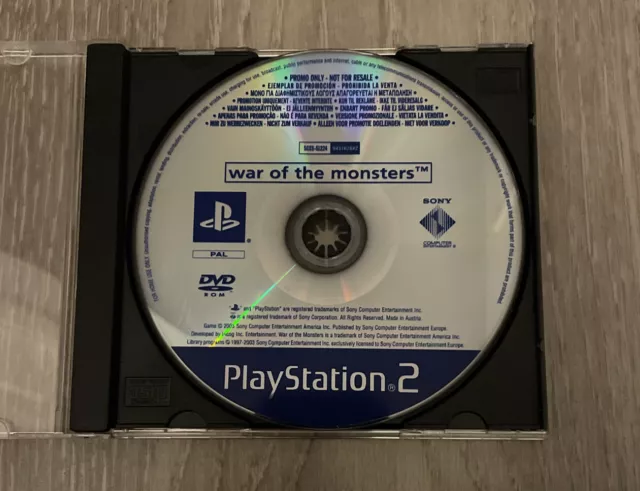 Playstation 2 Ps2 Game War Of The Monsters Full Game Promo Promotional Copy