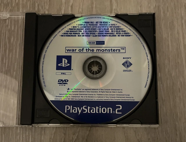 Playstation 2 Ps2 Game War Of The Monsters Full Game Promo Promotional Copy