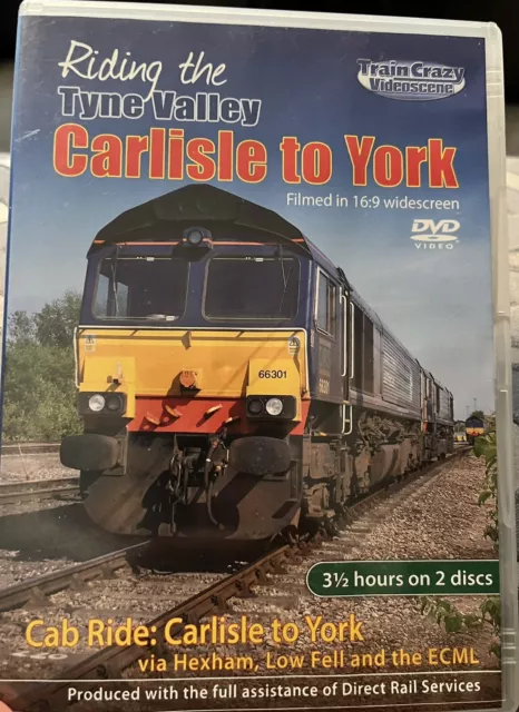 Cab Rides, Tyne Valley, Carlisle To York Via Hexham, DRS Class, Rare