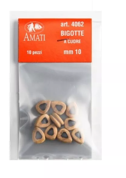 AMATI 4062/10 - BIGOTTA A CUORE 10mm - CONF. 10PZ