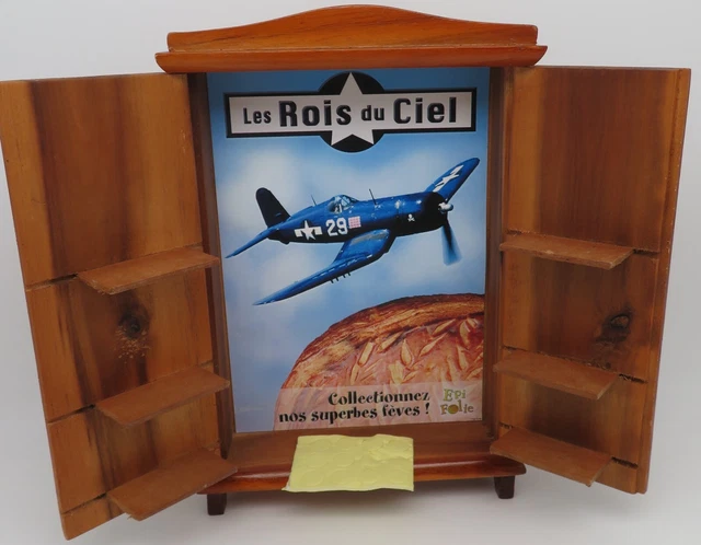 rare COFFRET ARMOIRE VIDE pour ranger 10 fèves LES ROIS DU CIEL 2004 ALCARA