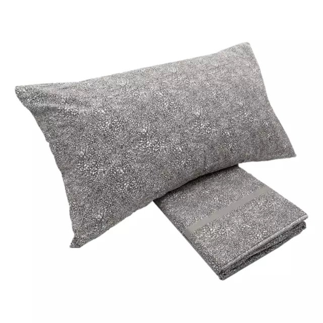 Caleffi set lenzuola completo singolo letto 1 piazza 100% cotone Iconic grigio