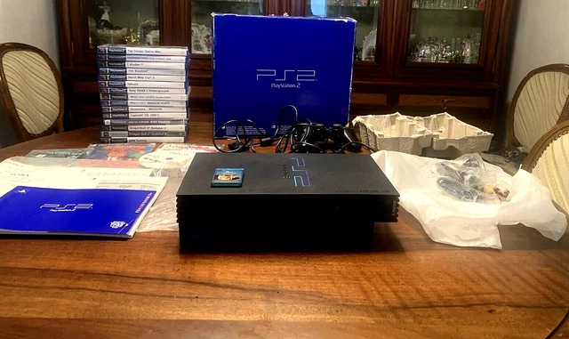 Sony PlayStation 2 PS2 SCPH-50004 DualShock Chip Matrix Multi Region + 20 Games