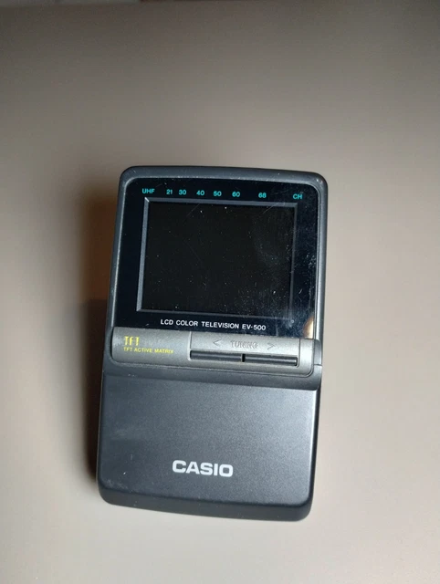 CASIO ポータブルテレビ EV-500 Casio Crystal Vision LCD Color TV EV-500B MINI TELEVISION | eBay