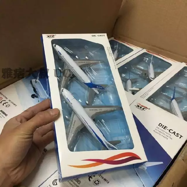 2024 HOT XLC Boeing 777 A380 Airplane Diecast Model Toy Set Toy Gift New