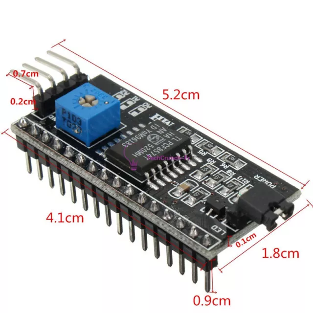 IIC I2C TWI SP​​I Serial Interface Board Module Port For Arduino 1602LCD FR