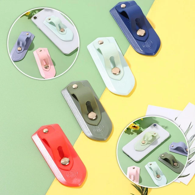 Poignée de téléphone Téléphone en silicone Support de sangle Porte - anneaux