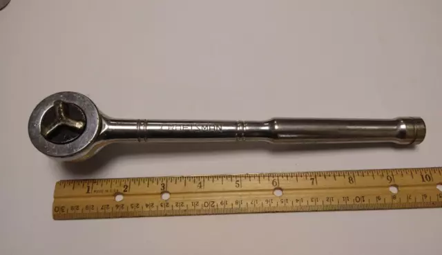 CRAFTSMAN Thumb Wheel 1/2" Drive Ratchet Wrench Polished Handle USA 9 43797