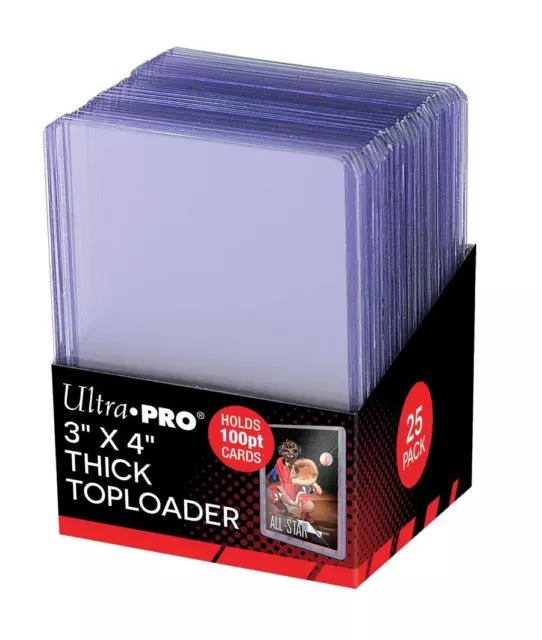 Ultra Pro Super Thick Toploader (3" x 4") (Ultra Clear) (100PT )