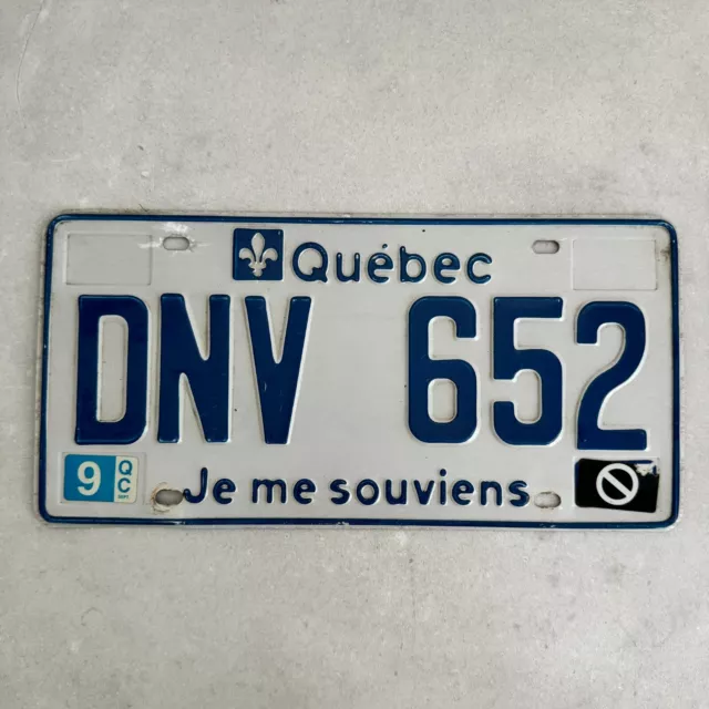 VÉRITABLE PLAQUE IMMATRICULATION QUEBEC CANADA Je me souviens EUR 22,00 PicClick FR