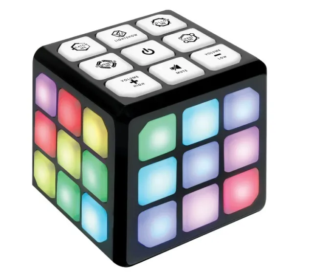 Flashing Cube Electronic Memory & Brain Game | 4-in-1 Cube Game | New Free Ship