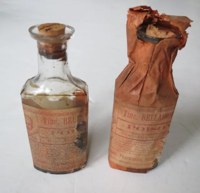 Antique Poison Bottles Belladonna
