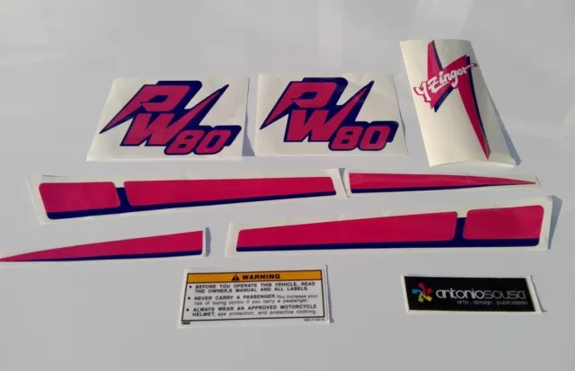 PW80 PW 80 Pee Wee Yzinger decal stickers aufkleber adesivi