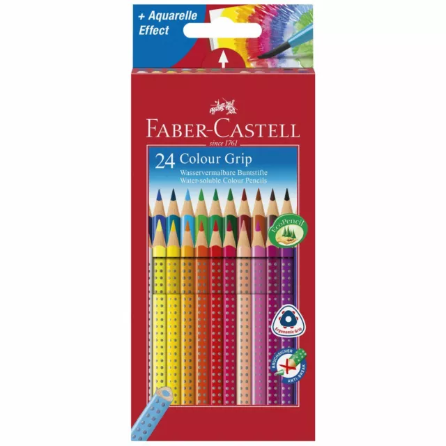 FABER CASTELL Farbstift COLOUR GRIP 2001 im Etui 24 Stück