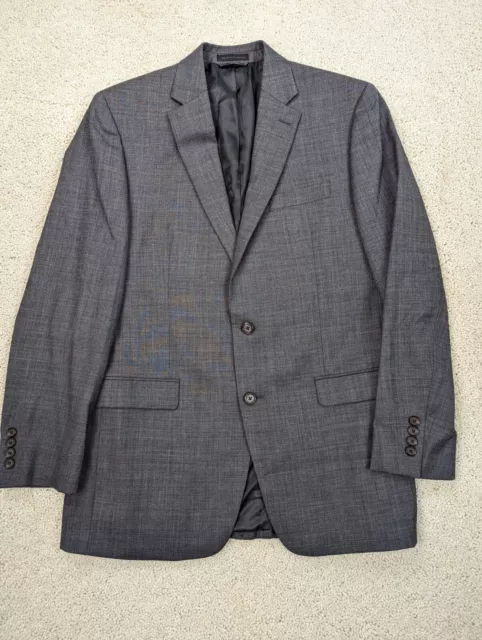 VINTAGE Ralph Lauren Sport Coat Mens 40L Gray Wool Blazer Suit Jacket 2 Button L