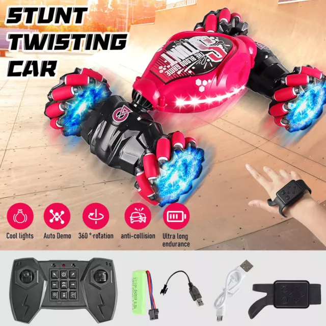 Gesture Sensor RC Car 1:14 Scale Remote Control w/ Lights Music for Kids Adults