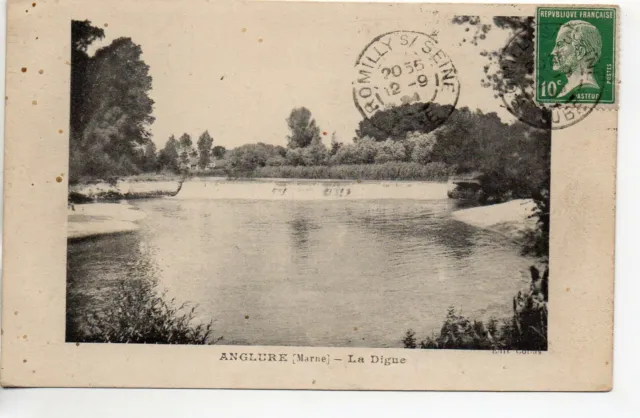 ANGLURE - Marne - CPA 51 - the dike