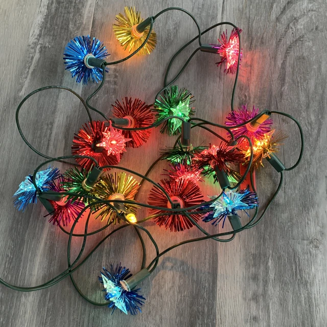 Guirlande Lumineuse De Noël Ancienne - 20 Lampes Multicolores (Occasion)