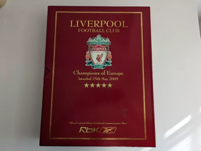 Liverpool FC 2005 Limited Edition Champions League Final commemorative Shirt