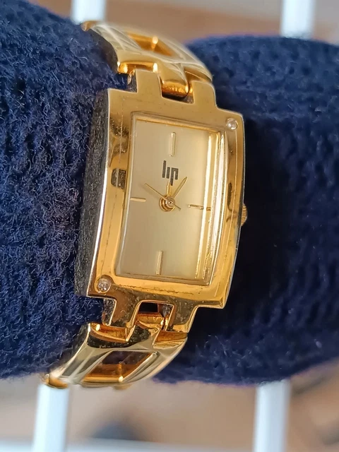 Montre Vintage LIP Mécanique Pour Femme - Boîtier Acier, Bracelet Cuir Années 70 - Pièce Neuve