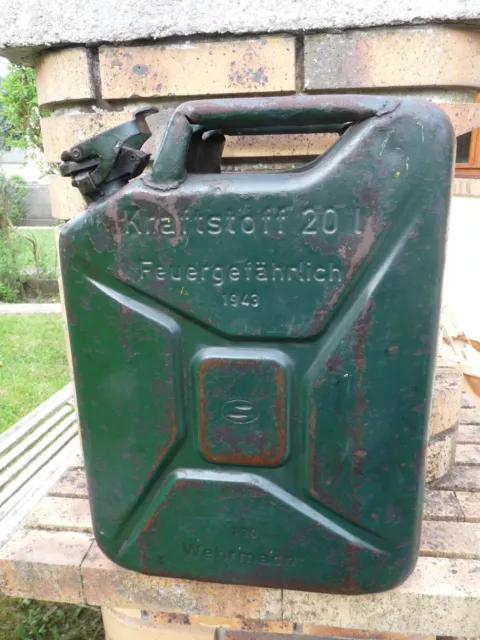 Jerrycan allemand ww2 Wehrmacht 1943