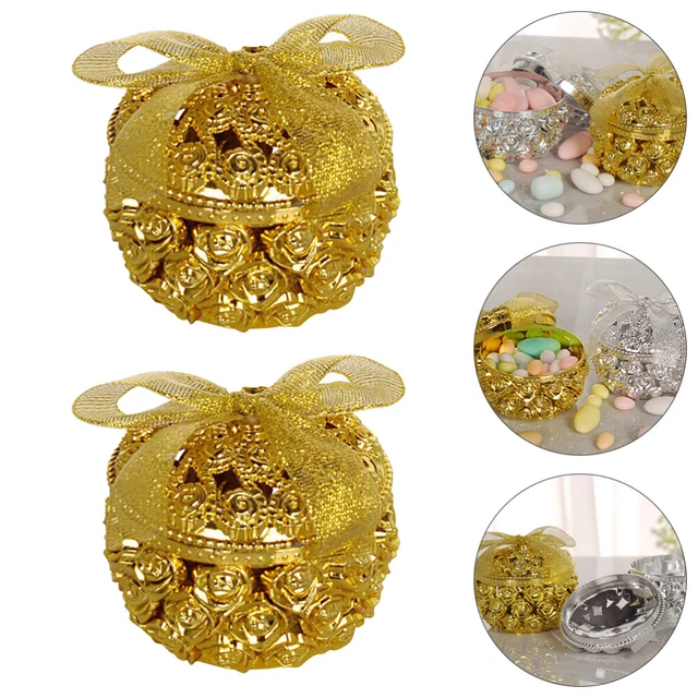 4 pezzi caramelle creative scatola affascinante scatola cava scatola caramelle cavo matrimonio dolce