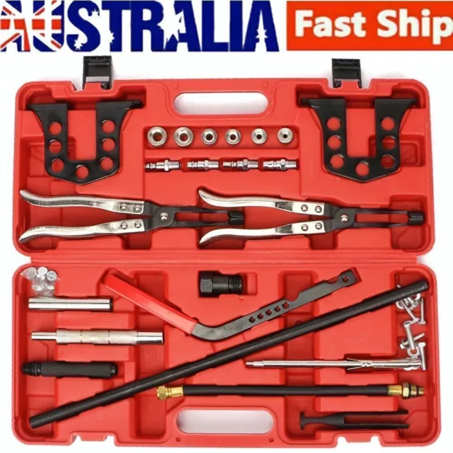 AU Cylinder Head Valve Spring Compressor Stem Seal Installer Remover Tool Kit