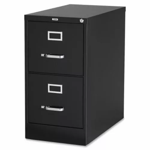 Lorell® 2-Drawer Vertical File Cabinet, 15" x 22" x 28-3/8", Black (LLR42291)