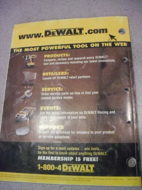 Dewalt  Tool  Catalog From 2004 3