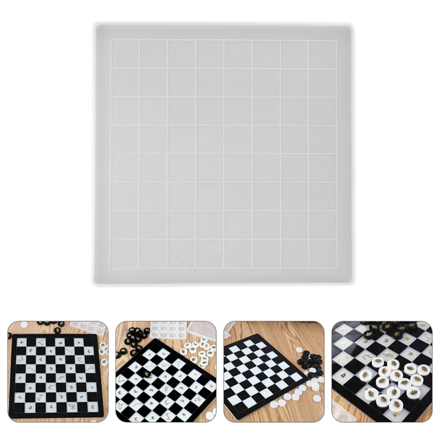 Kristall-Epoxy-Form Schach Silikon Schachbrettform Gussformen Für