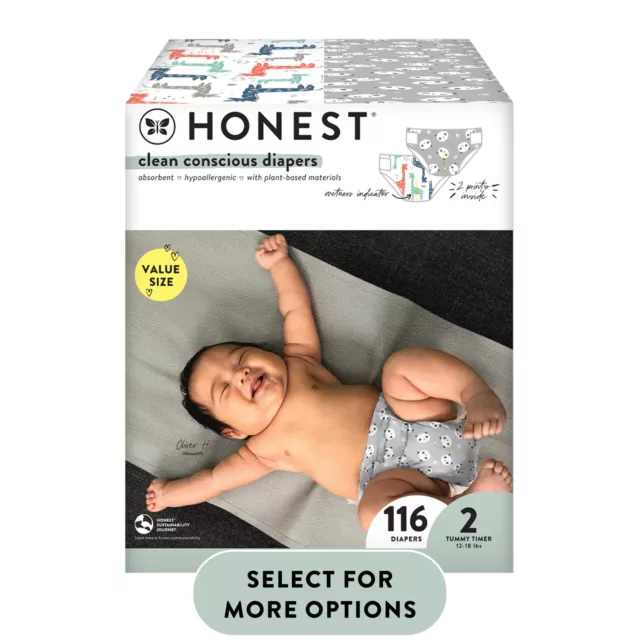 The Honest Company, Clean Conscious™ Diapers, Size 2, 116 Count US