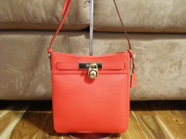 Michael Kors Hamilton Traveler North South Messenger (Dark Sangria) - NWT