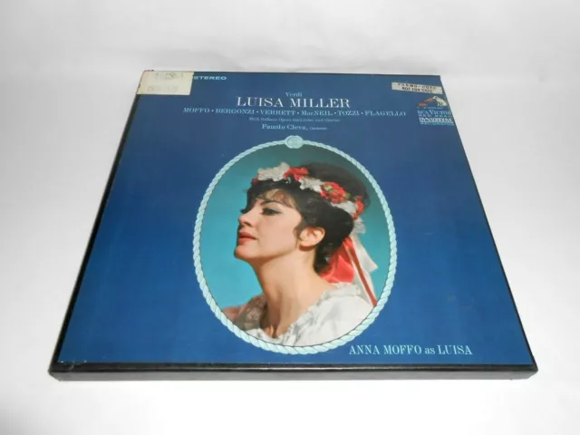 ANNA MOFFO - VERDI - LUISA MILLER - BOX SET - Vinyl 3 LP - RED SEAL - RCA -