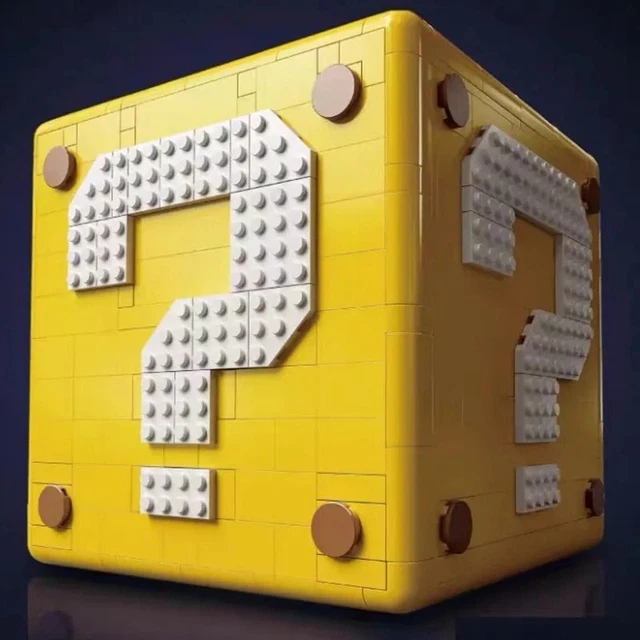 FRAGEZEICHEN BLOCK SUPER Mario 64 Klemmbausteine MOC £71.66 - PicClick UK