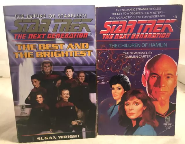Star Trek The Next Generation Paperback Books Lot of 5