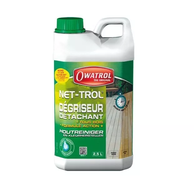 Net - Trol Nettoyant Bois Ciment Pierre 2.5L Owatrol