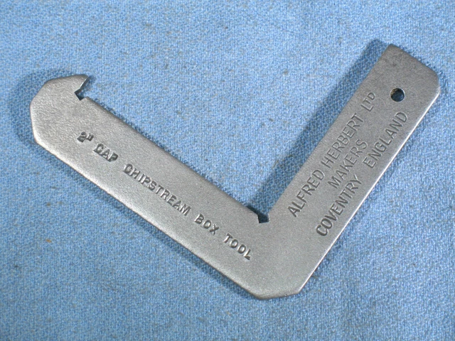 Vintage Alfred Herbert 2" Cap CHIPSTREAM Box Tool Made in England
