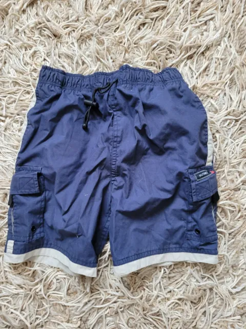 Pantaloncini da ragazzo Regno Unito età 6-7 anni blu scuro nuoto