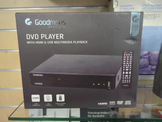 ✅ GENIUNE ✅ Goodmans HDMI DVD Player With Remote 🔥 BRAND NEW 🔥