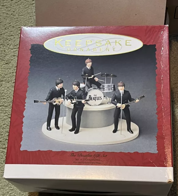 New Hallmark Keepsake Ornament The Beatles Gift Set 1994 Original Box & Shipper!