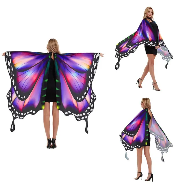 Fairy Cosplay Women Cloak Butterfly Scarf Ladies Cape Butterfly Wings Shawl