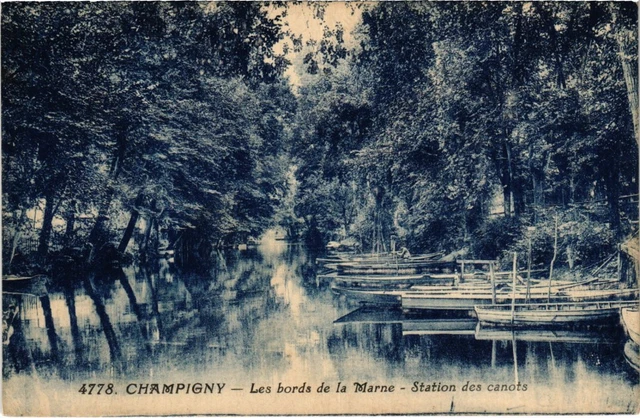 CPA CHAMPIGNY-sur-MARNE Les Bords de la Marne - Station des Canots (1352034)