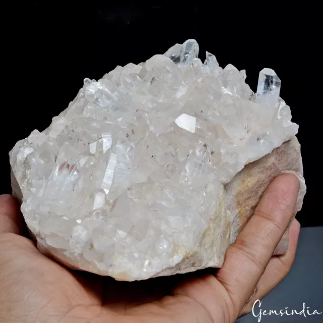 Natural Pink Himalayan Quartz Cluster 7700 Cts Crystal Geode Specimen From India 3