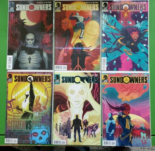 Sundowners #1 2 3 4 5 6 Complete Series Run Lot 1-6 Seeley Dark Horse VF/NM