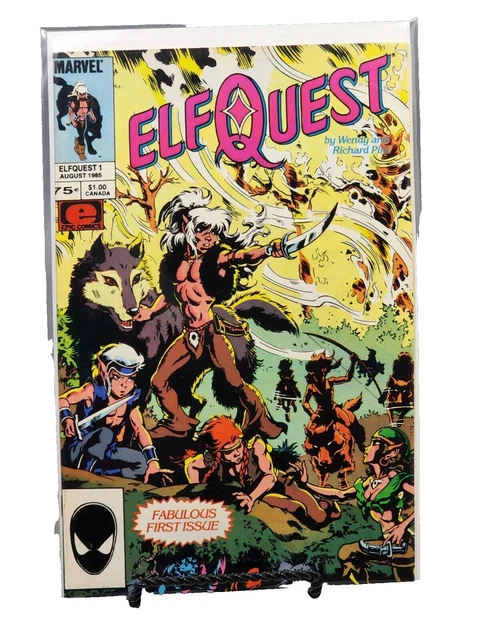 ELF QUEST #1  Marvel Comics Variant Pini Cover NM/VF+ 1985 Vintage Very Fine