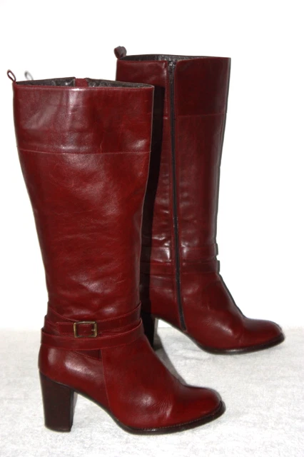 Bottines San Marina En Cuir Gris - Talons Hauts - Taille 40 - Occasion Très Bon état